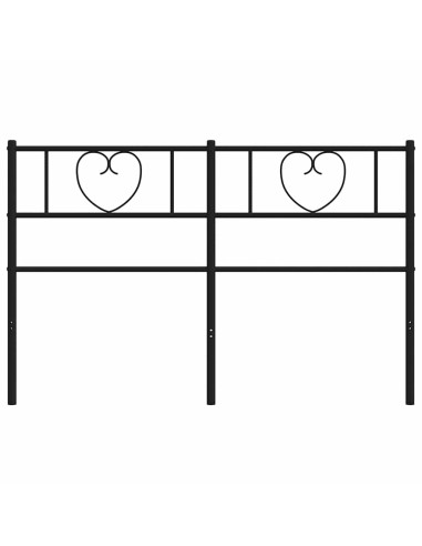 Testiera di Ricambio in Metallo Nero 150 cm