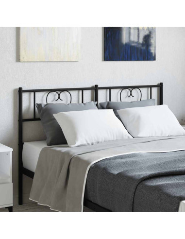 Testiera di Ricambio in Metallo Nero 135 cm