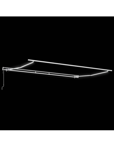 Tenda Retrattile Automatica LED Antracite e Bianco 400x300 cm