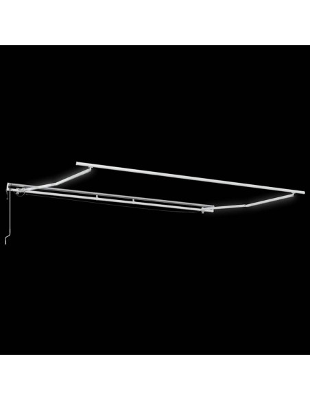 Tenda Retrattile Automatica LED Antracite e Bianco 450x300 cm