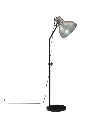 Lampada da Terra 25 W Argento Vintage 30x30x90-150 cm E27