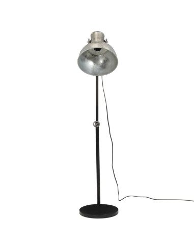 Lampada da Terra 25 W Argento Vintage 30x30x90-150 cm E27