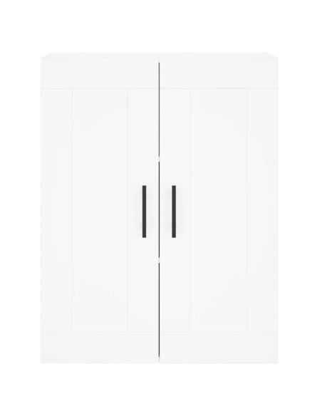 Credenza Bianca 69,5x34x180 cm in Legno Multistrato