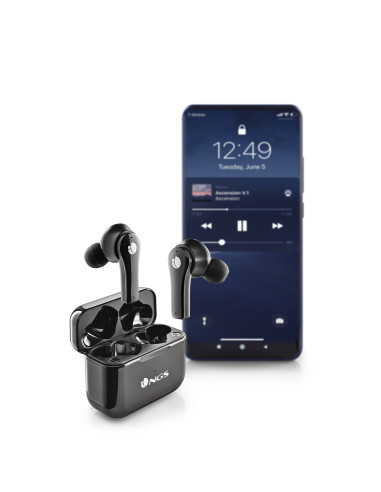 NGS ARTICA BLOOM Auricolare Wireless In-ear Musica e Chiamate USB tipo-C Bluetooth Nero
