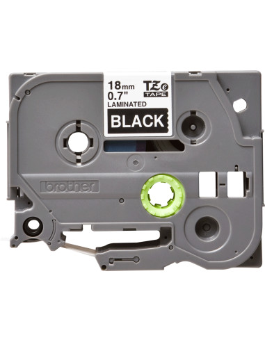 Brother TZE-345 nastro per etichettatrice Bianco su nero