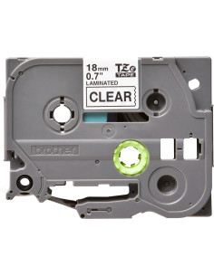 Brother TZE-141 nastro per etichettatrice Nero trasparente 2