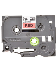 Brother TZE-421 nastro per etichettatrice Nero su rosso 2