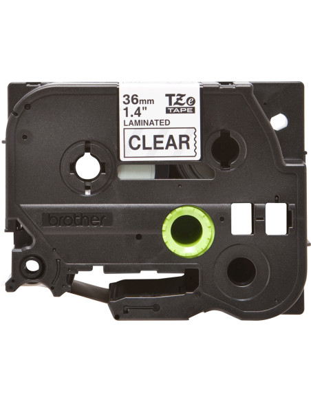 Brother TZE-161 nastro per etichettatrice Nero trasparente