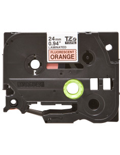 Brother TZE-B51 nastro per etichettatrice Nero su arancione fluorescente 2