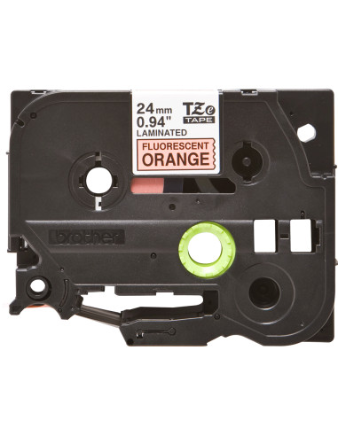 Brother TZE-B51 nastro per etichettatrice Nero su arancione fluorescente
