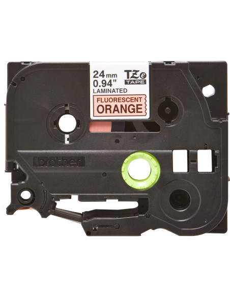 Brother TZE-B51 nastro per etichettatrice Nero su arancione fluorescente