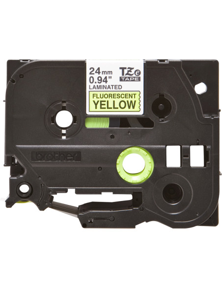 Brother TZE-C51 nastro per etichettatrice Nero su giallo fluorescente