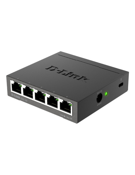 D-Link DGS-105 Non gestito L2 Gigabit Ethernet (10/100/1000) Nero
