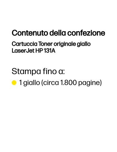 HP Cartuccia Toner originale giallo LaserJet 131A