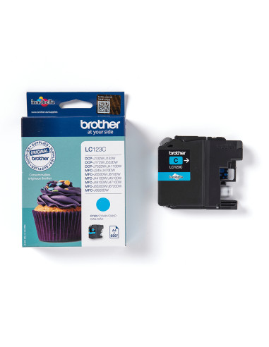 Brother LC123C cartuccia d'inchiostro 1 pz Originale Ciano