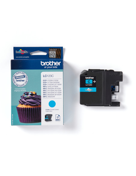 Brother LC123C cartuccia d'inchiostro 1 pz Originale Ciano