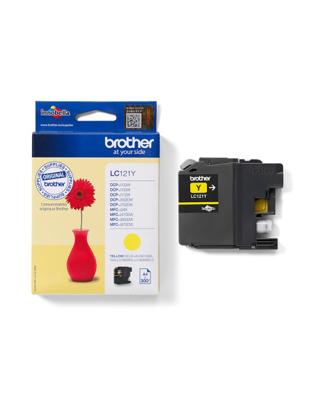 Brother LC-121Y cartuccia d'inchiostro 1 pz Originale Giallo