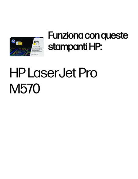 HP Cartuccia Toner originale giallo LaserJet 507A