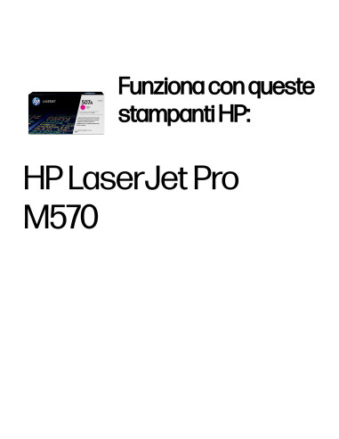 HP Cartuccia Toner originale magenta LaserJet 507A