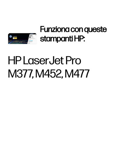 HP Cartuccia Toner originale nero ad alta capacità LaserJet 410X