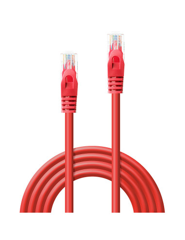 Lindy 48185 cavo di rete Rosso 5 m Cat6 U/UTP (UTP)