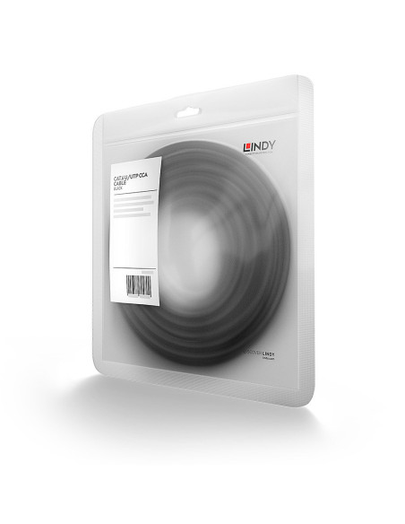 Lindy 48195 cavo di rete Nero 5 m Cat6 U/UTP (UTP)