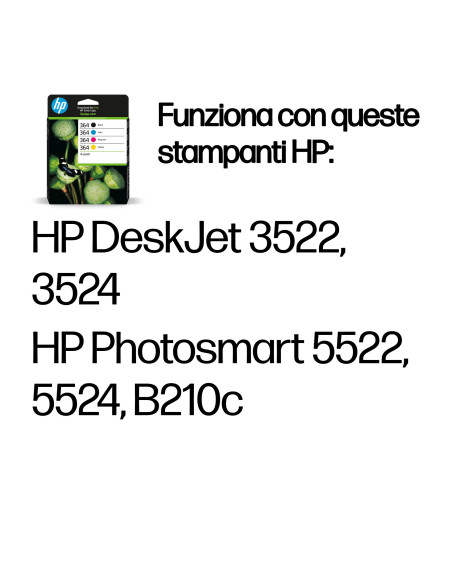 HP Confezione da 4 cartucce originali di inchiostro nero/ciano/magenta/giallo 364