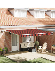 Tenda Retrattile arancione e marrone 450 × 350 cm