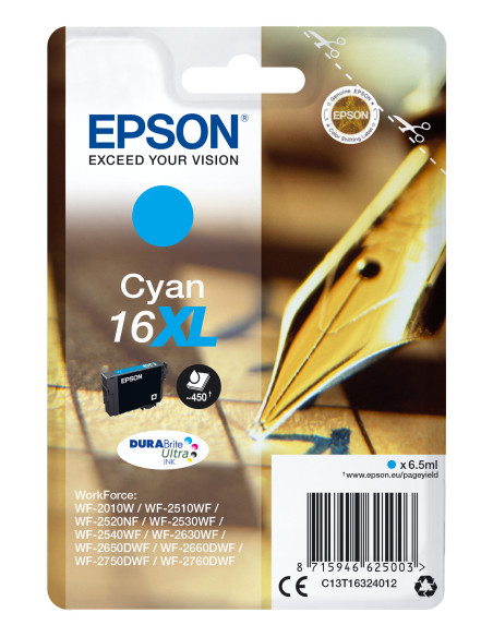 Epson Pen and crossword Cartuccia Penna e cruciverba Ciano Inchiostri DURABrite Ultra 16XL