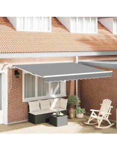 Struttura della tenda Bianco 350 x 250 cm Alluminio