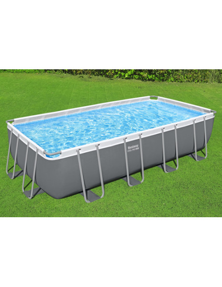 Bestway Power Steel Piscina mis.549x274x122 cm, pvc/tritech, effetto mosaico interno, include filtro a sabbia, copertura, scalet