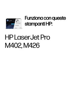 HP Confezione da 2 cartucce Toner originali nero ad alta capacità LaserJet 26X