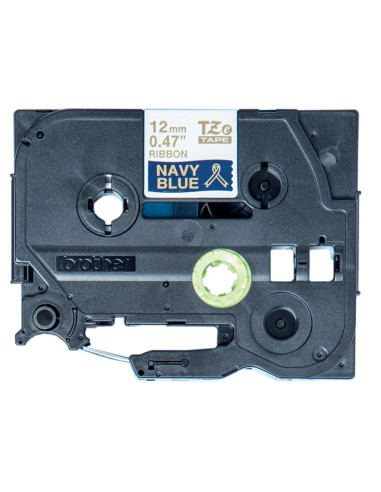 Brother TZE-RN34 nastro per etichettatrice Oro su blu navy
