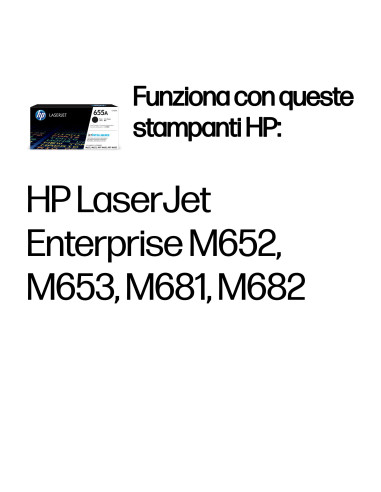 HP Cartuccia toner nero originale LaserJet 655A