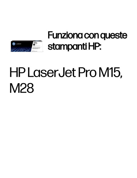 HP Cartuccia toner nero originale LaserJet 44A