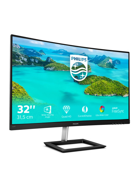 Philips E Line 325E1C/00 Monitor PC 80 cm (31.5") 2560 x 1440 Pixel Quad HD LCD Nero