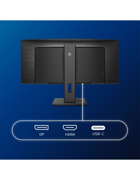 Philips B Line 346B1C/00 Monitor PC 86,4 cm (34") 3440 x 1440 Pixel Quad HD LCD Nero