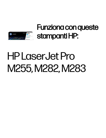 HP Cartuccia toner ciano originale LaserJet 207A