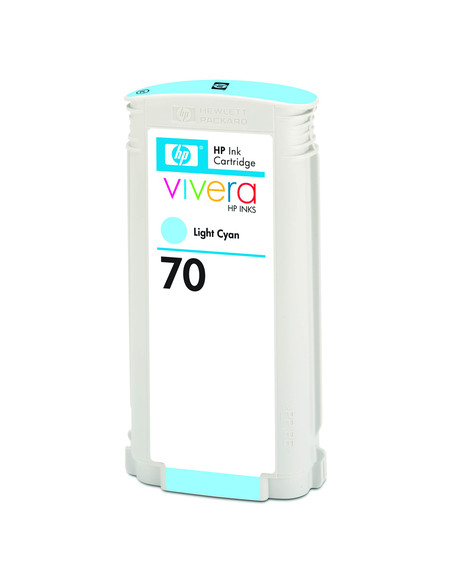 HP Cartuccia inchiostro ciano chiaro 70, 130 ml