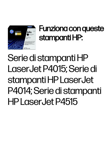 HP Cartuccia Toner originale nero LaserJet 64A