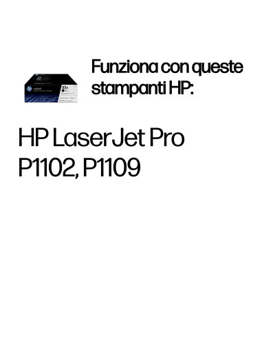 HP Confezione da 2 cartucce originali di Toner nero LaserJet 85A