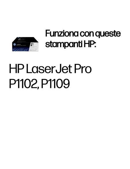 HP Confezione da 2 cartucce originali di Toner nero LaserJet 85A