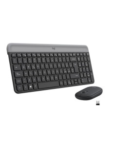 Logitech MK470 Kit Mouse e Tastiera Wireless per Windows, Ricevitore USB 2.4 GHz, Sottile, Compatto, Silenzioso, Batteria Lunga  2