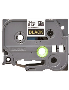Brother TZE-R354 nastro per etichettatrice Oro su nero 2