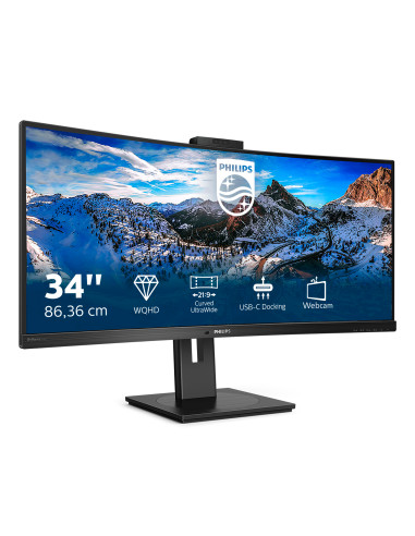 Philips P Line 346P1CRH/00 Monitor PC 86,4 cm (34") 3440 x 1440 Pixel UltraWide Quad HD LED Nero