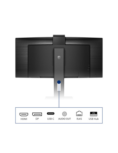 Philips P Line 346P1CRH/00 Monitor PC 86,4 cm (34") 3440 x 1440 Pixel UltraWide Quad HD LED Nero