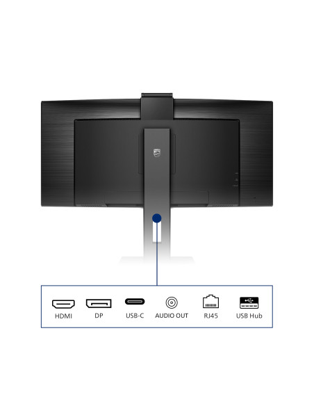 Philips P Line 346P1CRH/00 Monitor PC 86,4 cm (34") 3440 x 1440 Pixel UltraWide Quad HD LED Nero