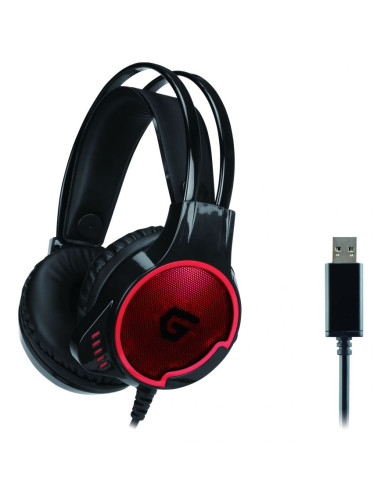 Conceptronic ATHAN U1 Auricolare Cablato A Padiglione Gaming USB tipo A Nero