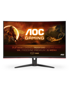 AOC G2 C32G2ZE/BK Monitor PC 80 cm (31.5") 1920 x 1080 Pixel Full HD LED Nero, Rosso 2