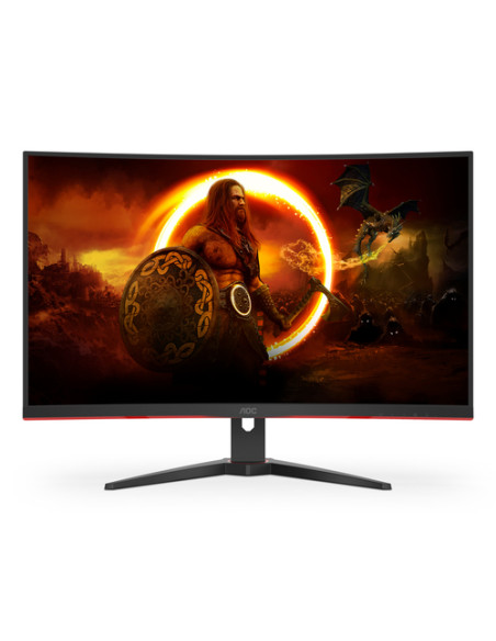 AOC G2 C32G2ZE/BK Monitor PC 80 cm (31.5") 1920 x 1080 Pixel Full HD LED Nero, Rosso